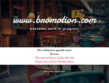 Tablet Screenshot of bromotion.com
